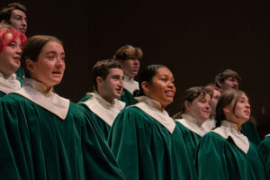 Cathedral choir in the Noble Recital hall