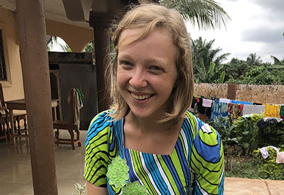 Luther Senior Megan Oliver Pictured in Togo