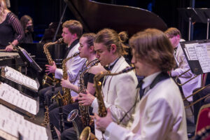 Jazz orchestra on tour