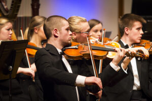 violinist in the orchestra