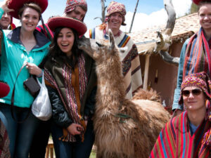 Group picture of students on a study abroad trip.