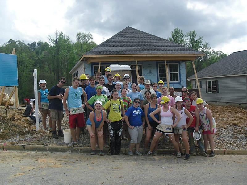 A completed house from a Habitat for Humanity trip.