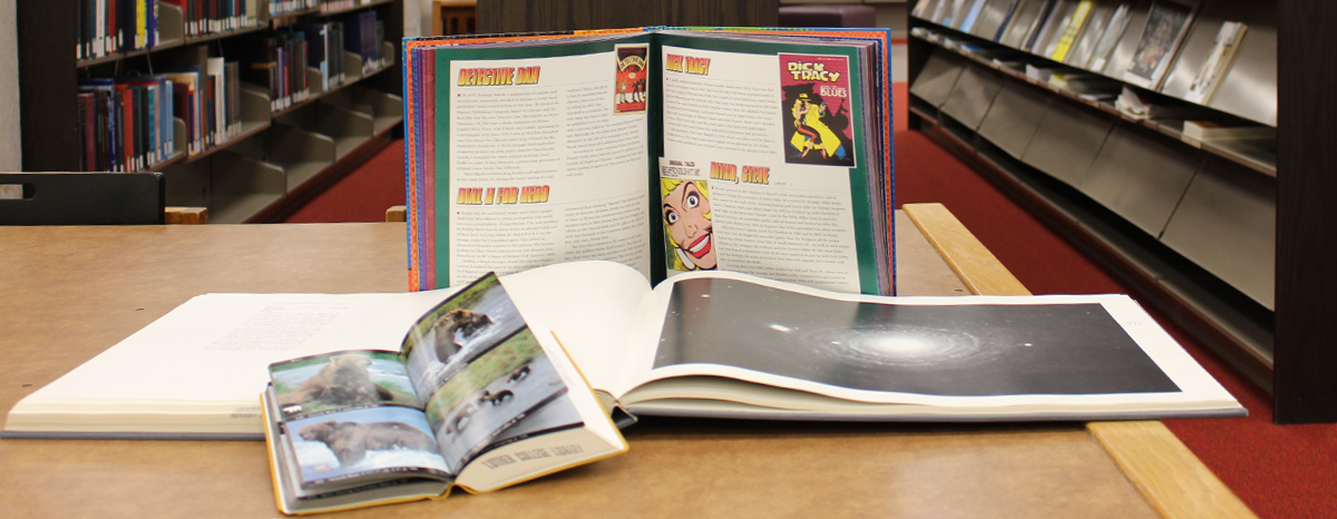 Variety of books from Preus Library