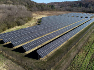 Photo of a large solar array