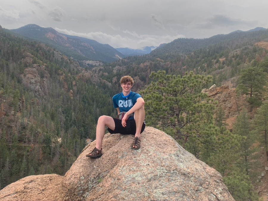 Joshua Hartl on a mountain in Colorado.