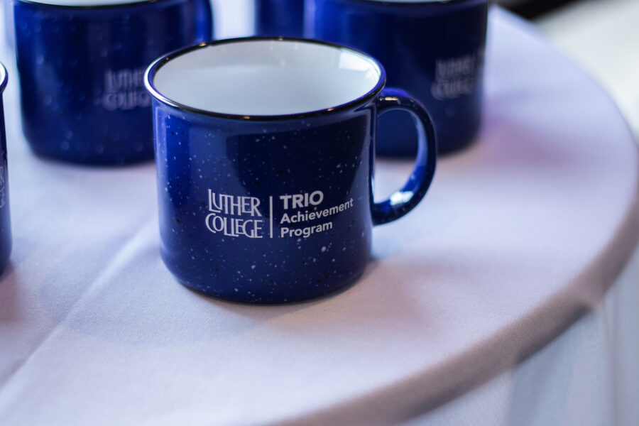 Cup with the TRIO logo