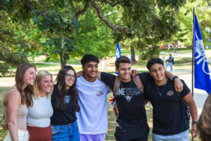 Students on campus