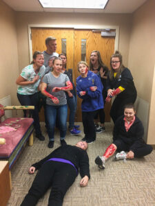 Nursing students at WinnMed