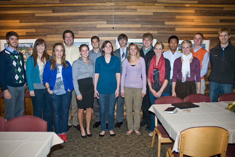 A gathering of Pi Sigma Alpha members at Luther College.