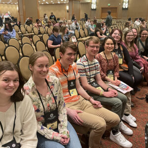 Members of Luther College's Sigma Tau Delta chapter attending the national english honors conference