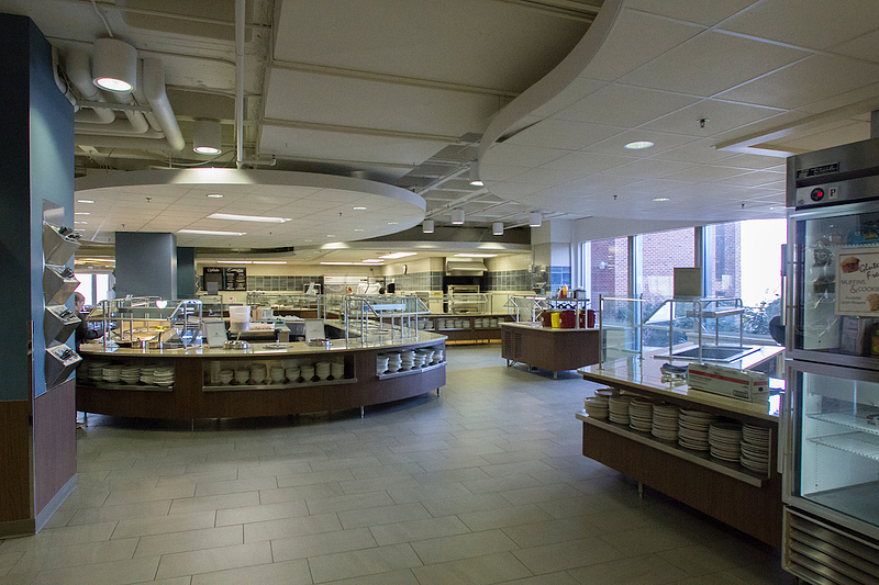 cafeteria prepares to open
