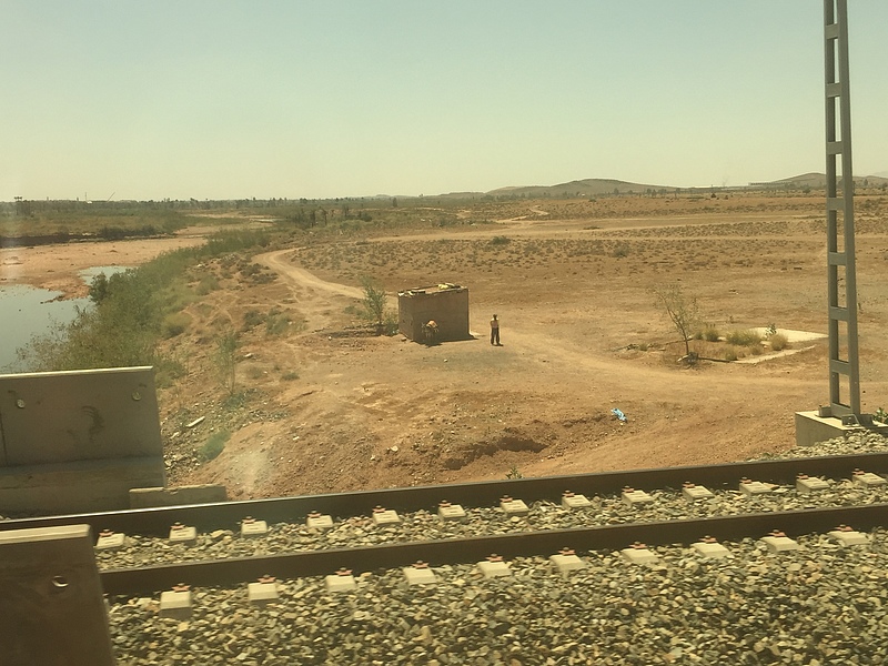 photo taken of view writer had of the Moroccan countryside