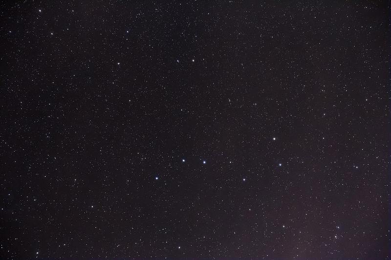 night sky filled with stars