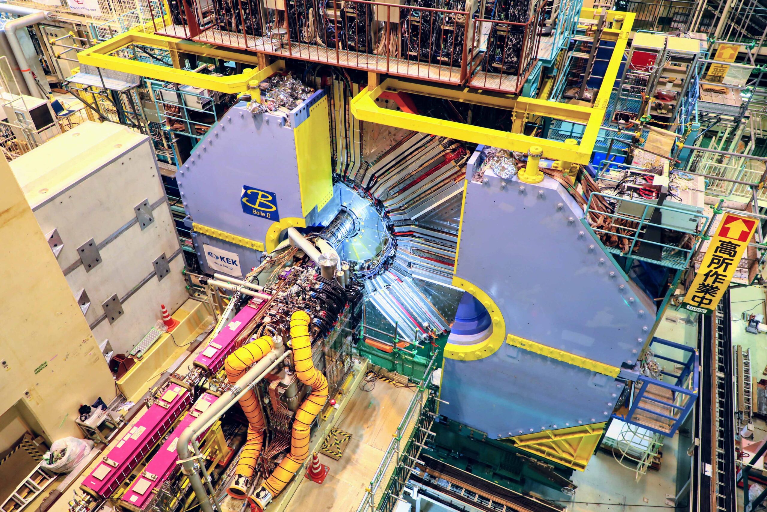 Enormous and colorful machinery