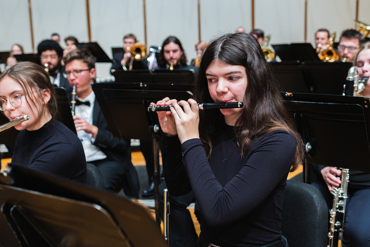 Luther College Concert Band musicians perform