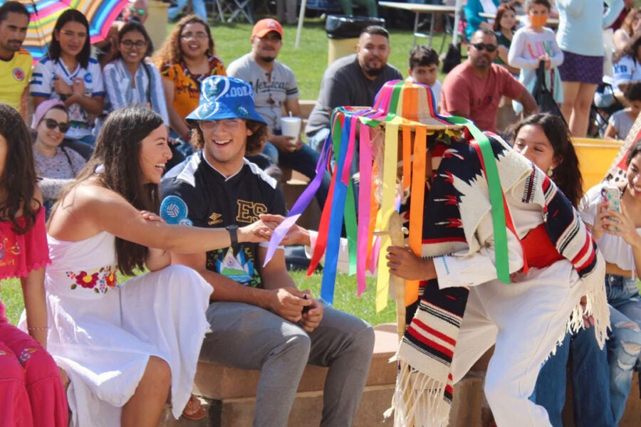 event attendees enjoy Festival Latino in Cedar Rapids, Iowa