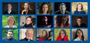 photo collage of 15 authors