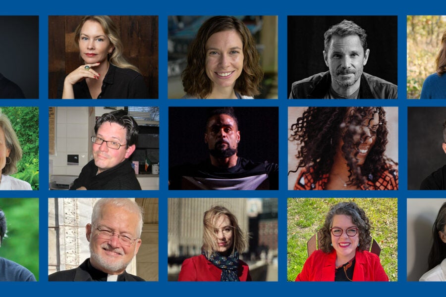 photo collage of 15 authors