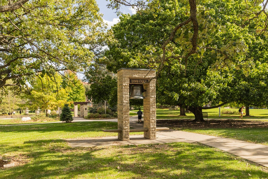 bell at Luther College campus