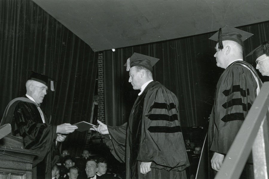 1939 honorary degree for Crown Prince Olav
