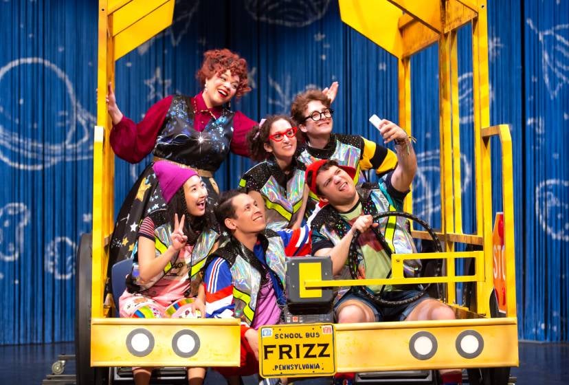 Cast of Theaterworks USA "The Magic School Bus" performing