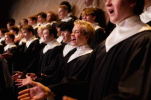 Norskkor members performing